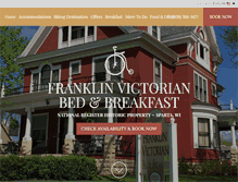 Tablet Screenshot of franklinvictorianbb.com